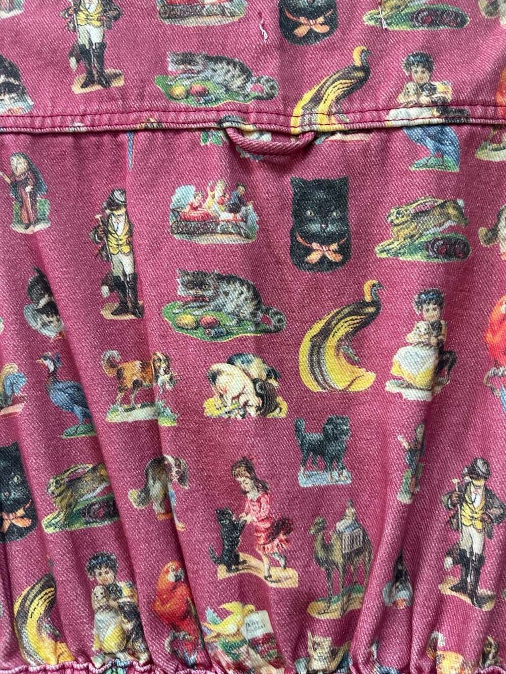 Rachel Antonoff Pink Novelty Print Animal Collectibles Jumpsuit Romper Size 2 - Picture 10 of 14